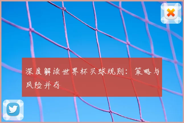 深度解读世界杯买球规则:策略与风险并存