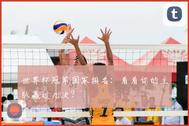 世界杯冠军国家排名:看看你的主队赢过几次?